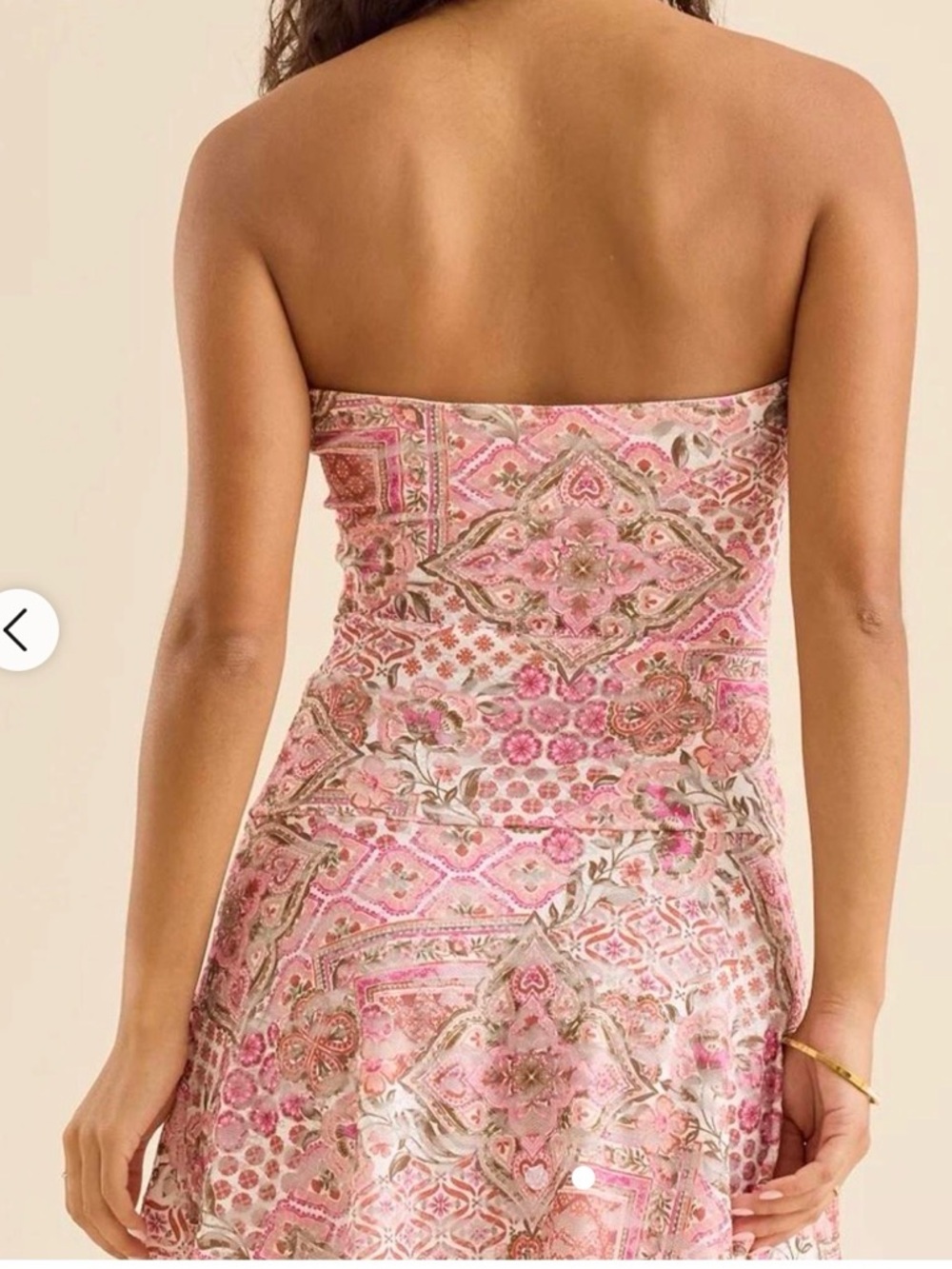 Super Cute Strapless Boho Mini Dress by Altar’d State Small - Picture 10 of 11